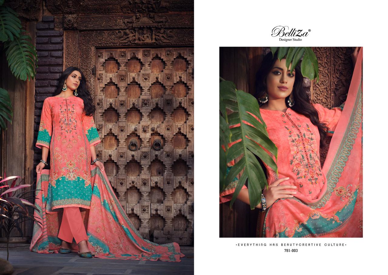Ziana Vol 2 Belliza Designer Studio Pure Cotton Karachi Salwar Suits