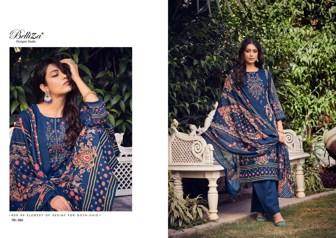 Ziana Vol 2 Belliza Designer Studio Pure Cotton Karachi Salwar Suits