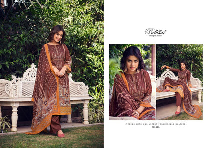 Ziana Vol 2 Belliza Designer Studio Pure Cotton Karachi Salwar Suits