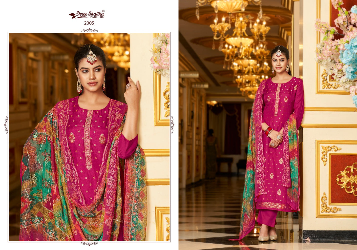 Zikr Vol 2 Shree Shalika Fashion Dola Jacquard Pant Style Suits