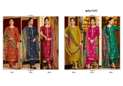 Zikr Vol 2 Shree Shalika Fashion Dola Jacquard Pant Style Suits