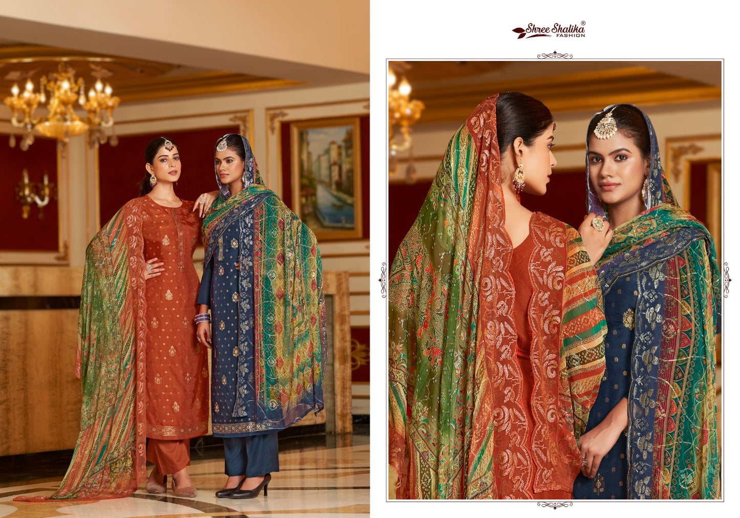 Zikr Vol 2 Shree Shalika Fashion Dola Jacquard Pant Style Suits