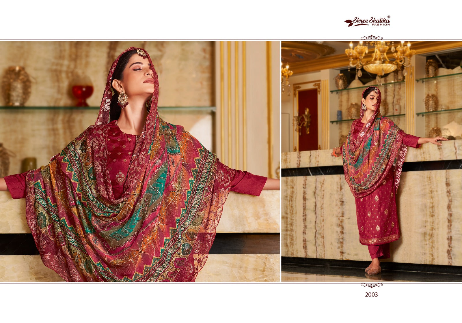 Zikr Vol 2 Shree Shalika Fashion Dola Jacquard Pant Style Suits