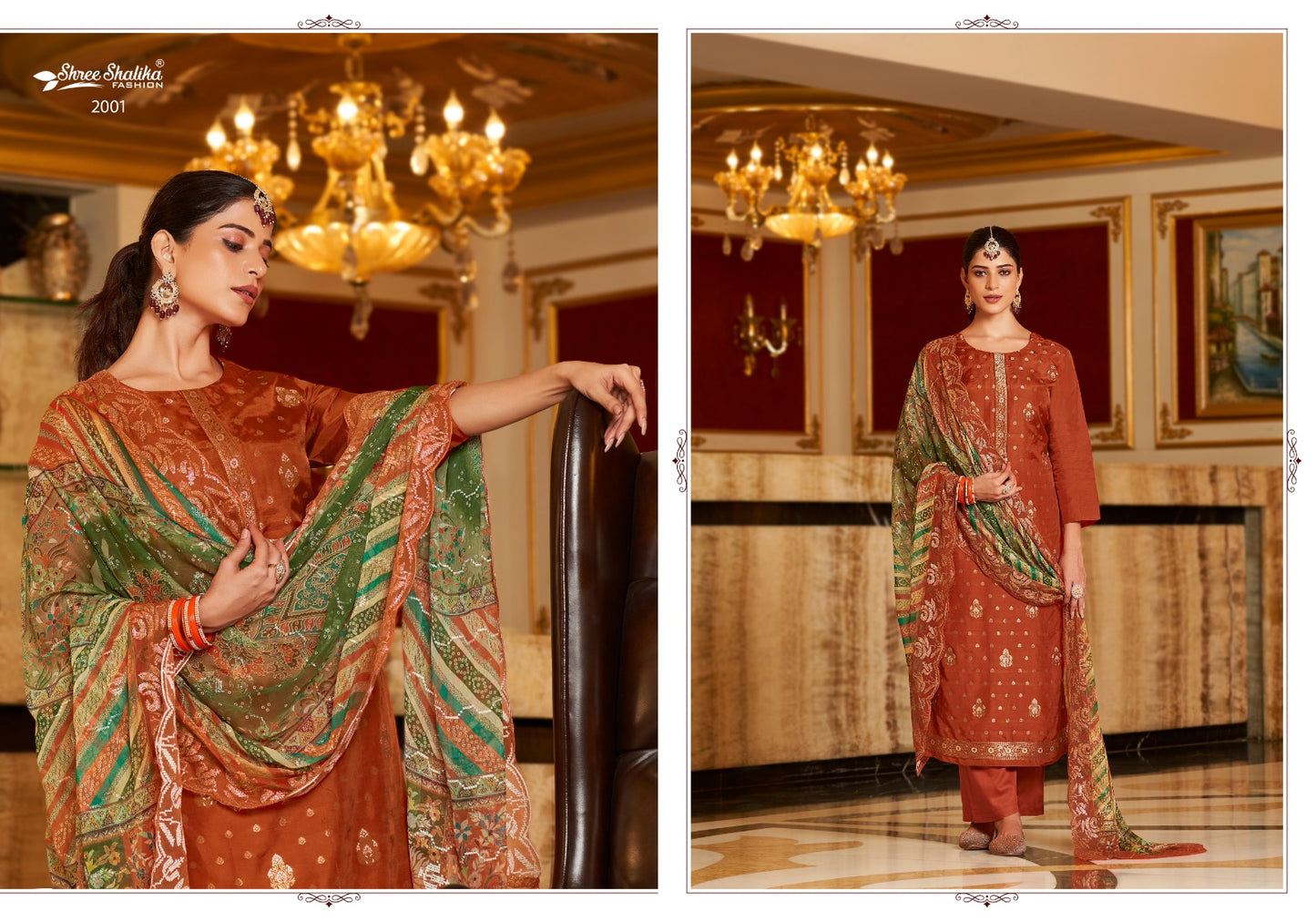 Zikr Vol 2 Shree Shalika Fashion Dola Jacquard Pant Style Suits