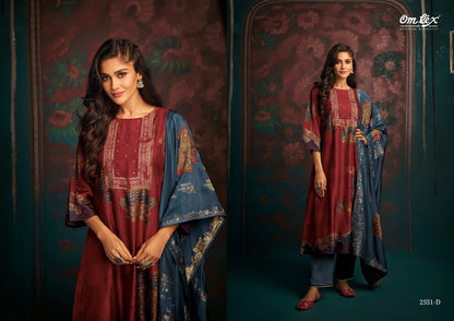 Zinnia Omtex Russian Silk Pant Style Suits