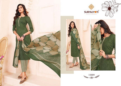 Zion Cotton Vol 15 Suryajyoti Pant Style Suits