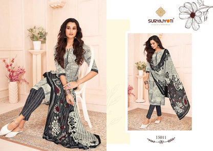 Zion Cotton Vol 15 Suryajyoti Pant Style Suits