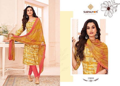 Zion Cotton Vol 15 Suryajyoti Pant Style Suits