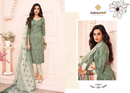 Zion Cotton Vol 15 Suryajyoti Pant Style Suits
