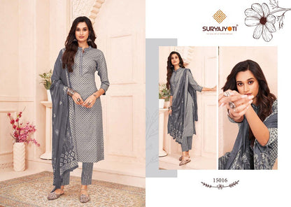Zion Cotton Vol 15 Suryajyoti Pant Style Suits