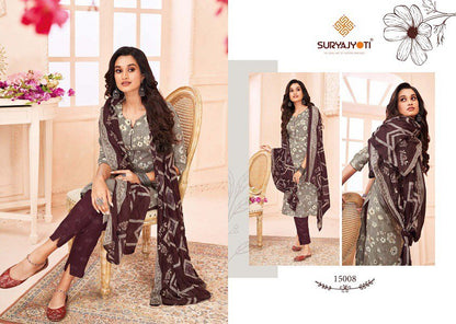 Zion Cotton Vol 15 Suryajyoti Readymade Pant Style Suits