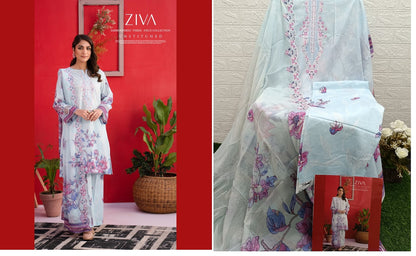 Ziva Vol 5 Gull Jee Lawn Original Pakistani Suits