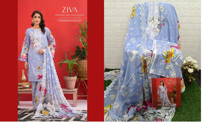 Ziva Vol 5 Gull Jee Lawn Original Pakistani Suits