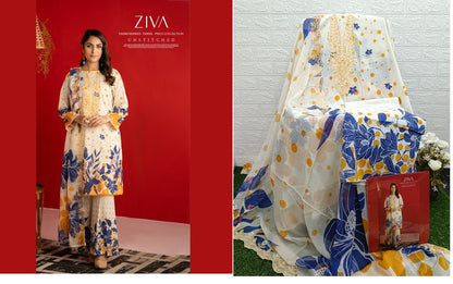 Ziva Vol 5 Gull Jee Lawn Original Pakistani Suits