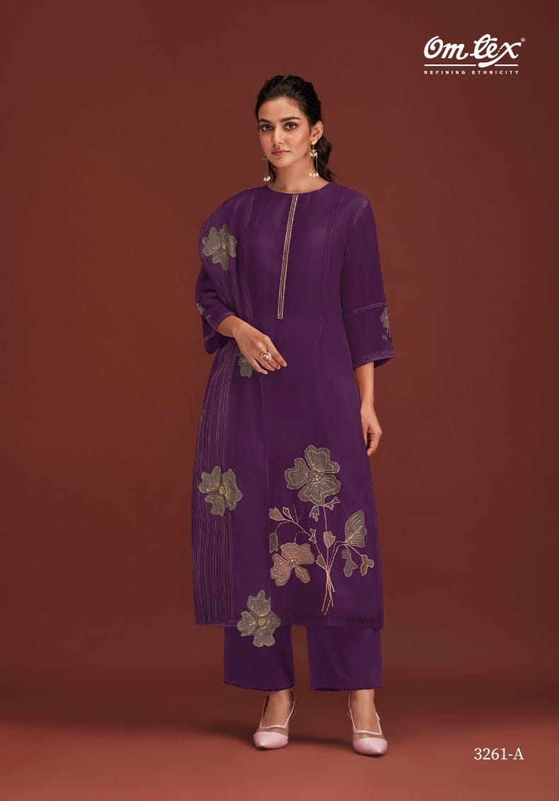Zoya-Iii Omtex Organza Pant Style Suits