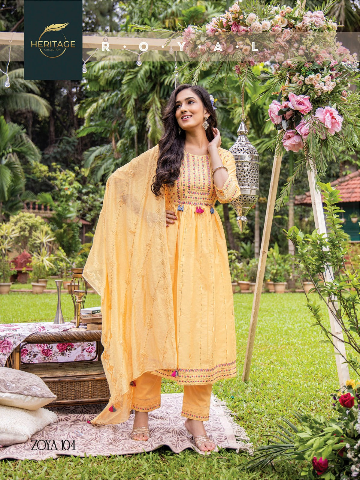Zoya Heritage Readymade Pant Style Suits