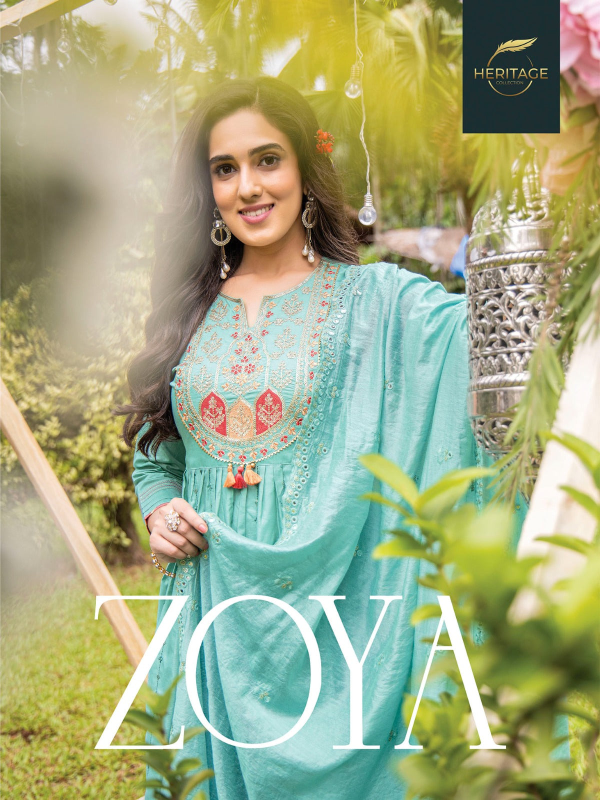 Zoya Heritage Readymade Pant Style Suits
