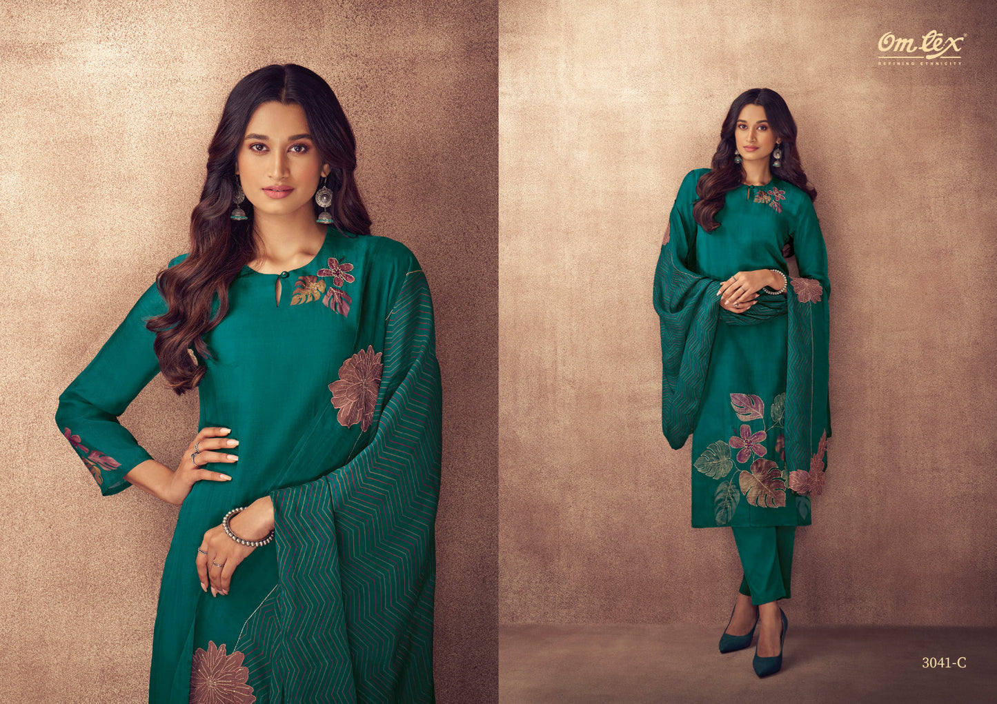 Zoya Vol 2 Omtex Organza Pant Style Suits