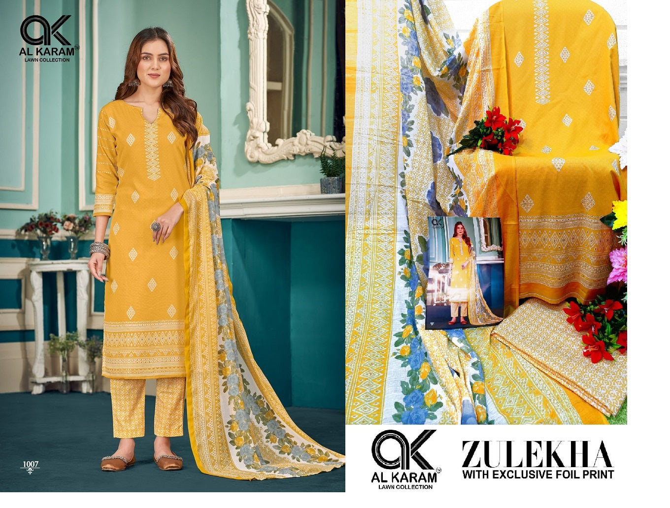 Zulekha Al Karam Karachi Salwar Suits