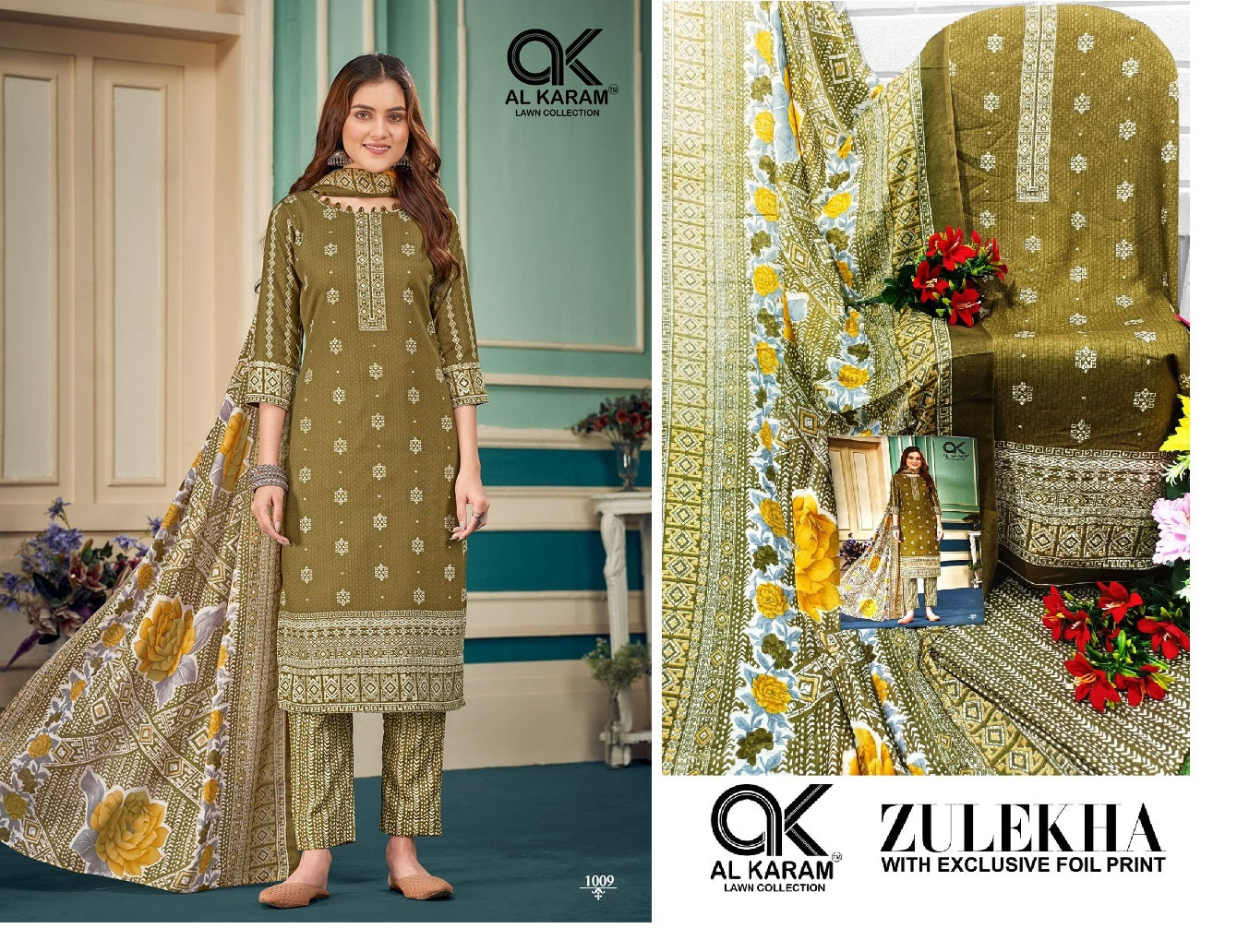 Zulekha Al Karam Karachi Salwar Suits