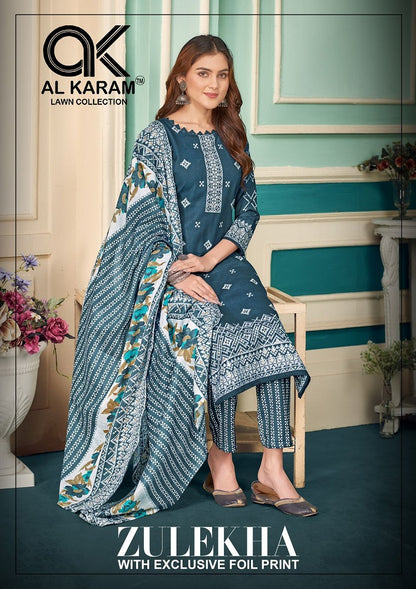 Zulekha Al Karam Karachi Salwar Suits