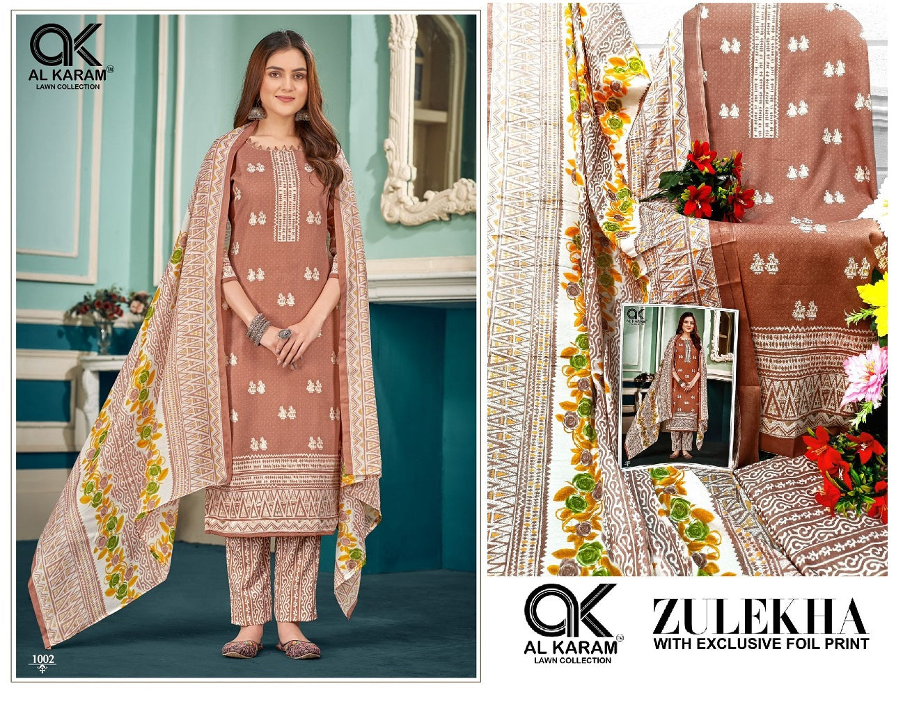 Zulekha Al Karam Karachi Salwar Suits