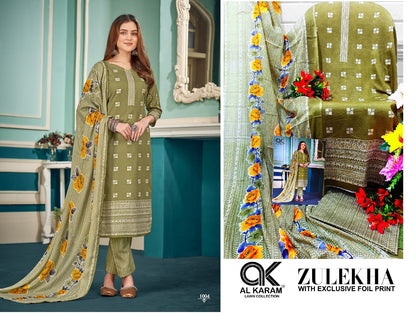 Zulekha Al Karam Karachi Salwar Suits