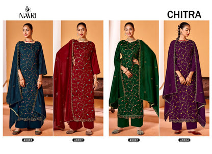 Chitra Naari Silk Plazzo Style Suits