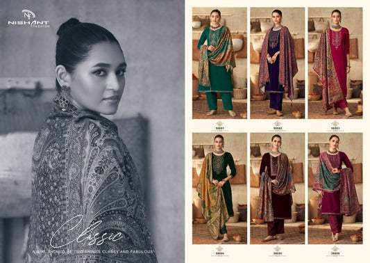 Bansuri Nishant Fashion Velvet Pashmina Suits